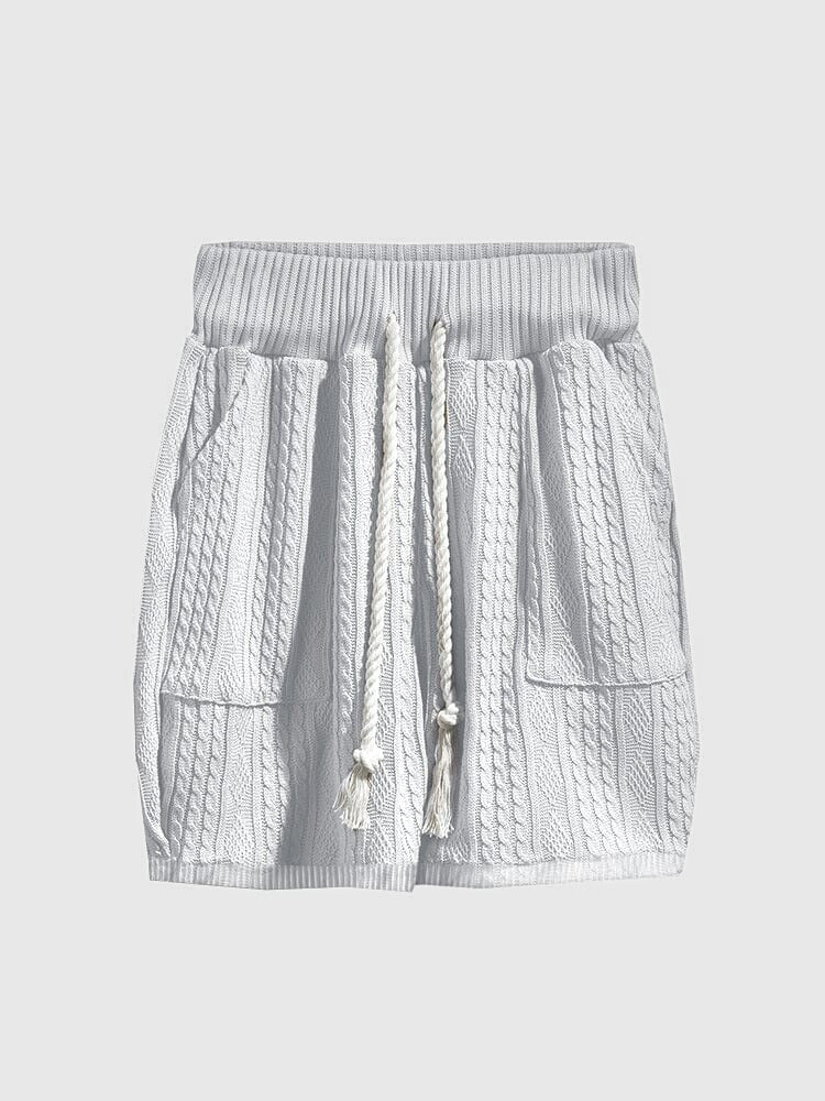 Men’s Knit V-Neck Short Sleeve Set