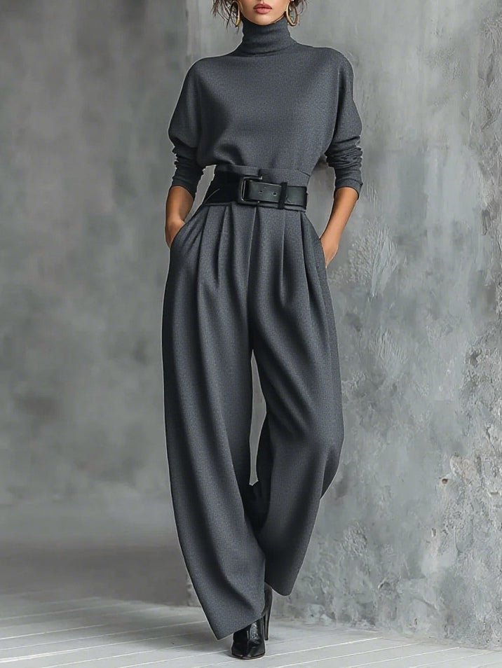 Elegant Women’s Turtleneck Set