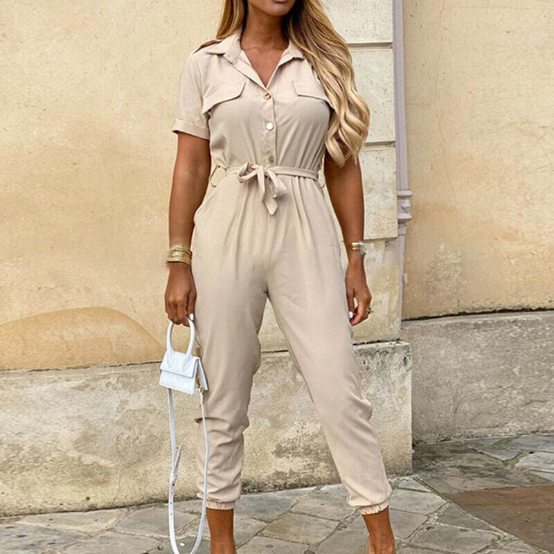 Tie-Waist Ankle-Length Jumpsuit for Chic Everyday Looks