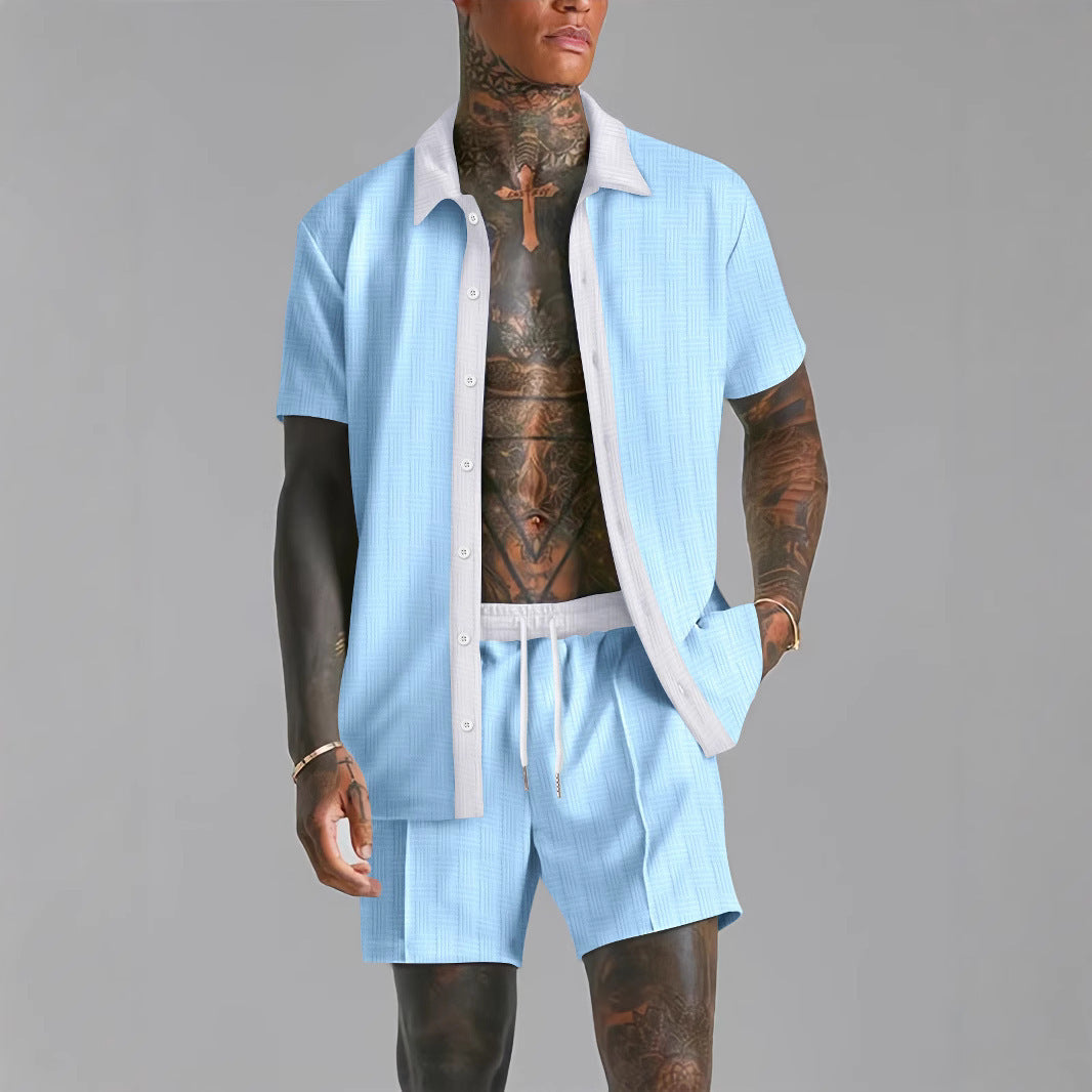 Men’s Short Sleeve Shirt Summer Set