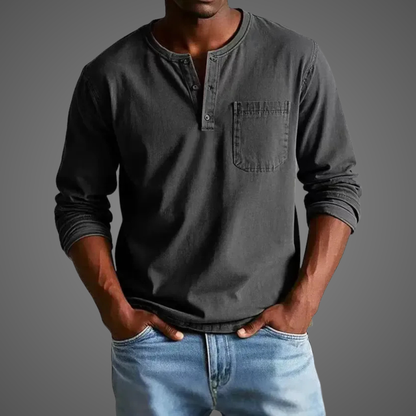 Men’s Henley Long Sleeve Shirt