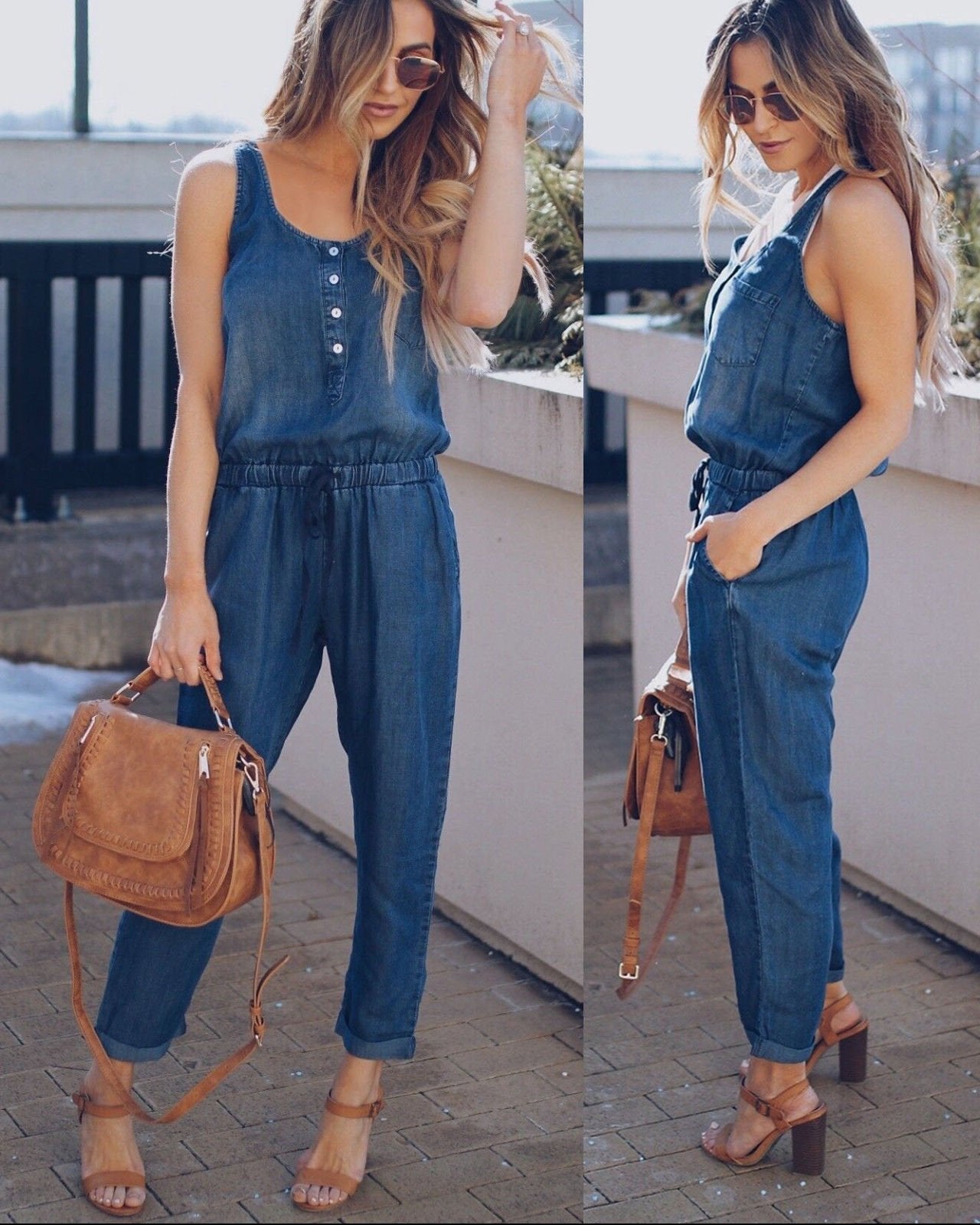 Tencel Denim Jumpsuit for Effortless Everyday Styling