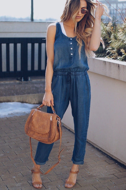 Tencel Denim Jumpsuit for Effortless Everyday Styling