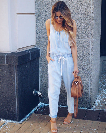 Tencel Denim Jumpsuit for Effortless Everyday Styling