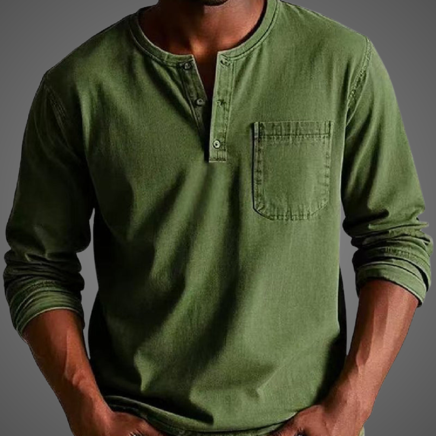 Men’s Henley Long Sleeve Shirt