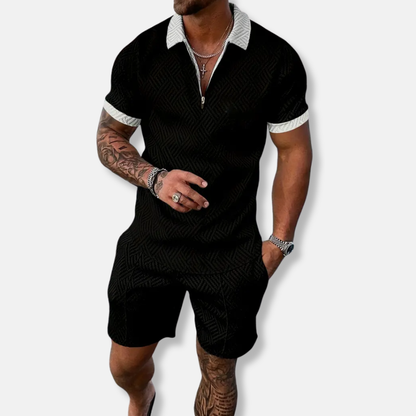 Men’s Short Sleeve Quarter-Zip Set