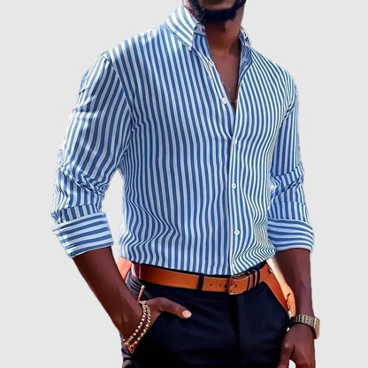 Men’s Striped Long Sleeve Shirt
