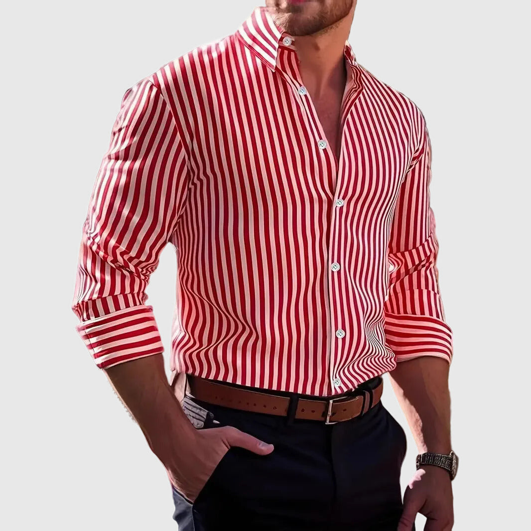 Men’s Striped Long Sleeve Shirt