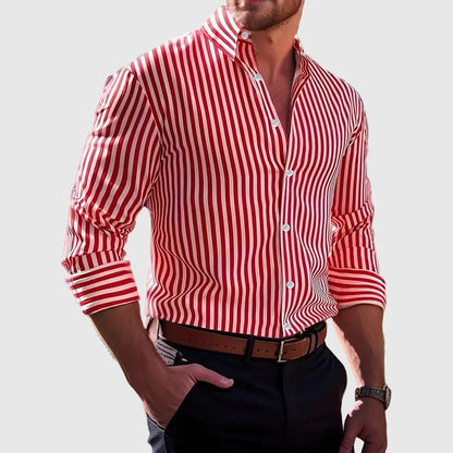 Men’s Striped Long Sleeve Shirt