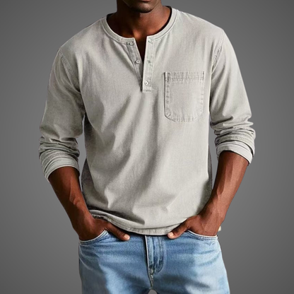 Men’s Henley Long Sleeve Shirt