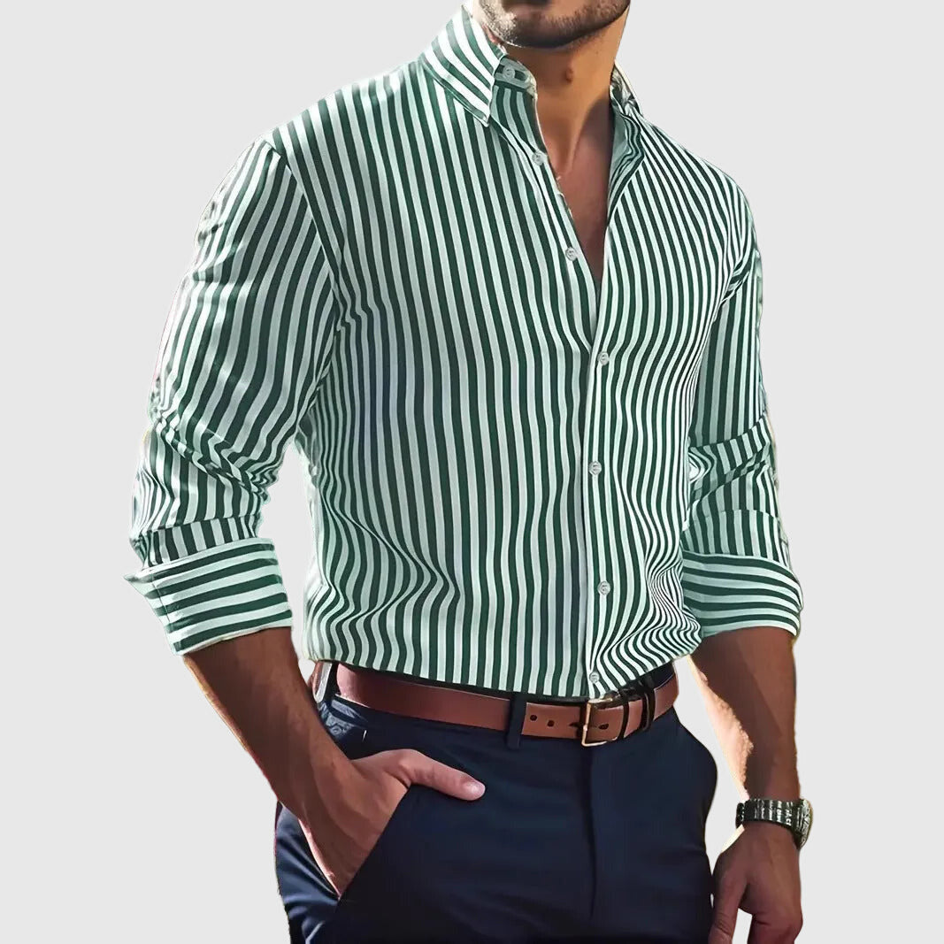 Men’s Striped Long Sleeve Shirt