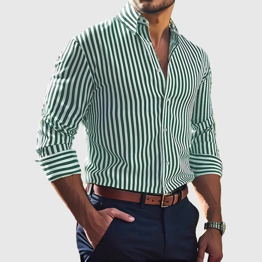 Men’s Striped Long Sleeve Shirt