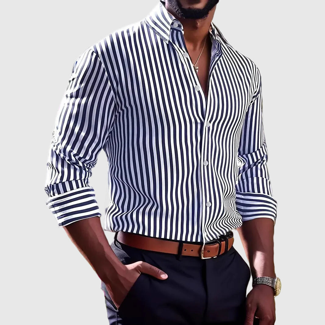 Men’s Striped Long Sleeve Shirt