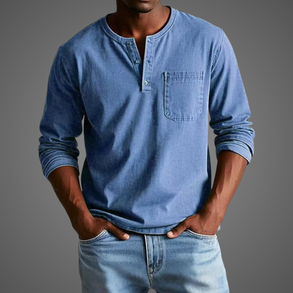 Men’s Henley Long Sleeve Shirt