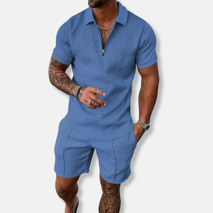 Men’s Short Sleeve Quarter-Zip Set