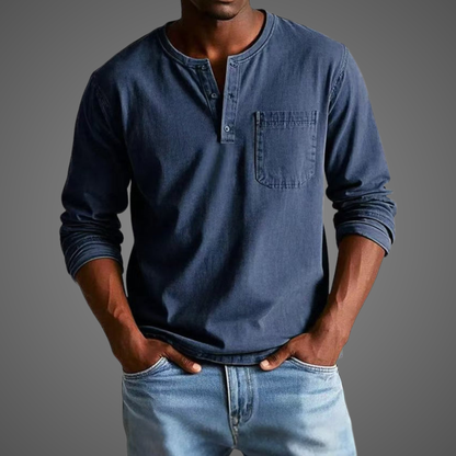 Men’s Henley Long Sleeve Shirt