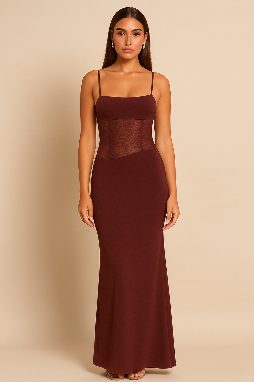 Thin Strap Maxi Dress for Elegant Summer Styling