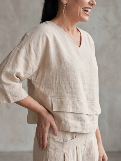 Layered Top & Wide-Leg Set