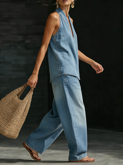 Modern Women’s Denim Set