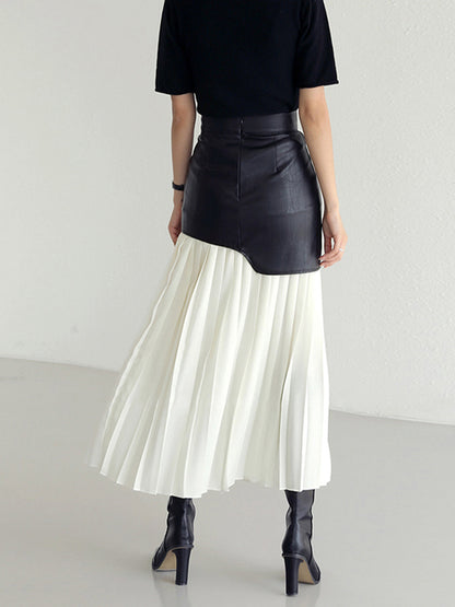 Pleated Maxi Skirt for Elegant Flowing Styling Looks