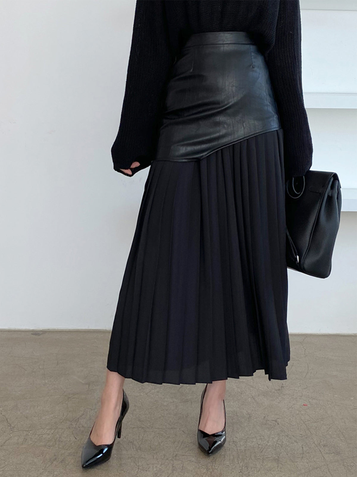 Pleated Maxi Skirt for Elegant Flowing Styling Looks