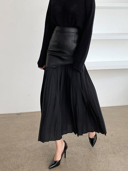 Pleated Maxi Skirt for Elegant Flowing Styling Looks