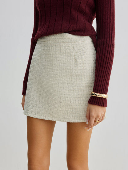 Tweed Mini Skirt for Chic Feminine Everyday Styling