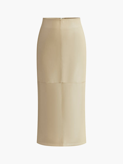 Leather Midi Skirt for Chic Everyday and Evening Styling