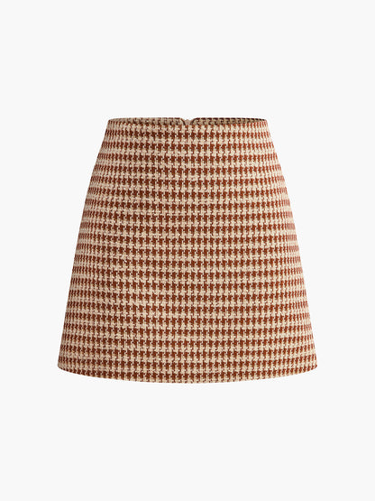 Textured A-Line Skirt for Elegant Everyday Styling