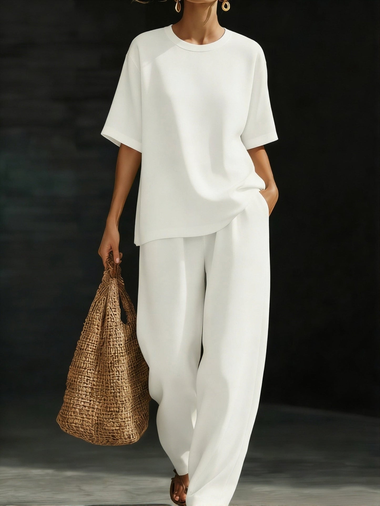 Stylish And Relaxed Two Piece Set
