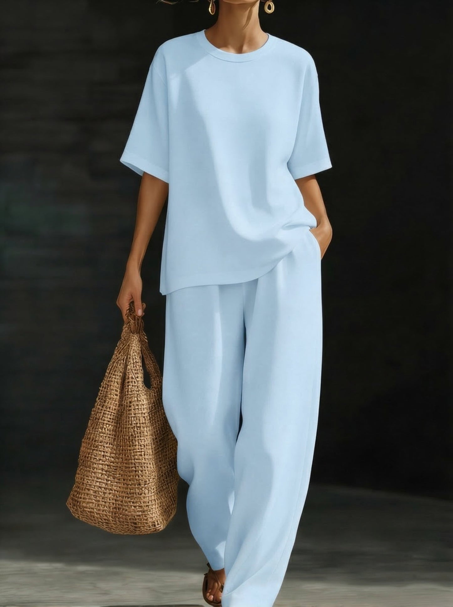 Stylish And Relaxed Two Piece Set