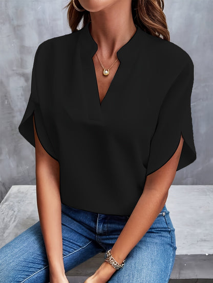 Women's Blouse Shirt Elegant Top with Modern Cut