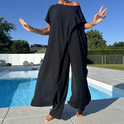 Asymmetric Flow Two-Piece Set