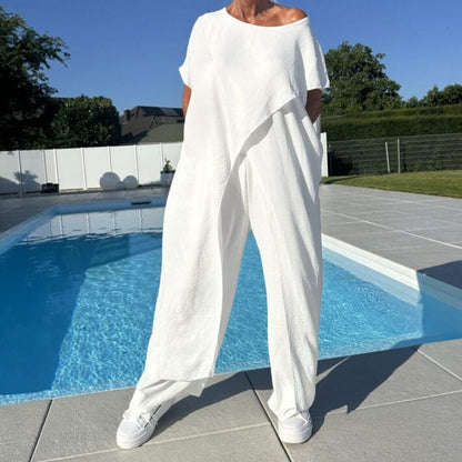 Asymmetric Flow Two-Piece Set