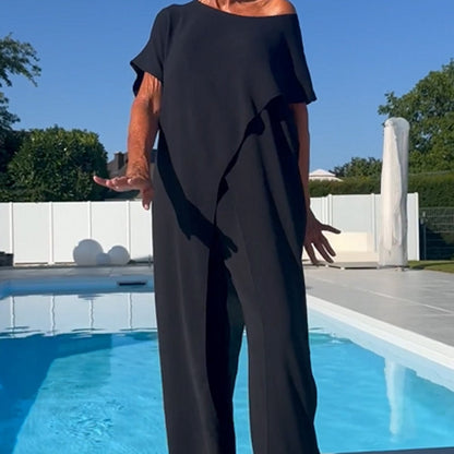 Asymmetric Flow Two-Piece Set