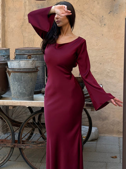 Long Sleeve Maxi Dress for Feminine Everyday Elegance