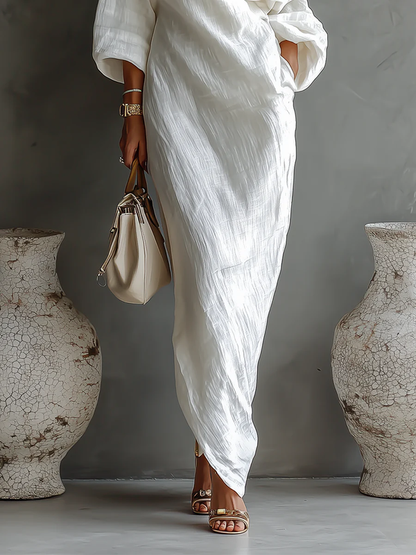 One-Shoulder Flowing Maxi Dress for Elegant Occasions
