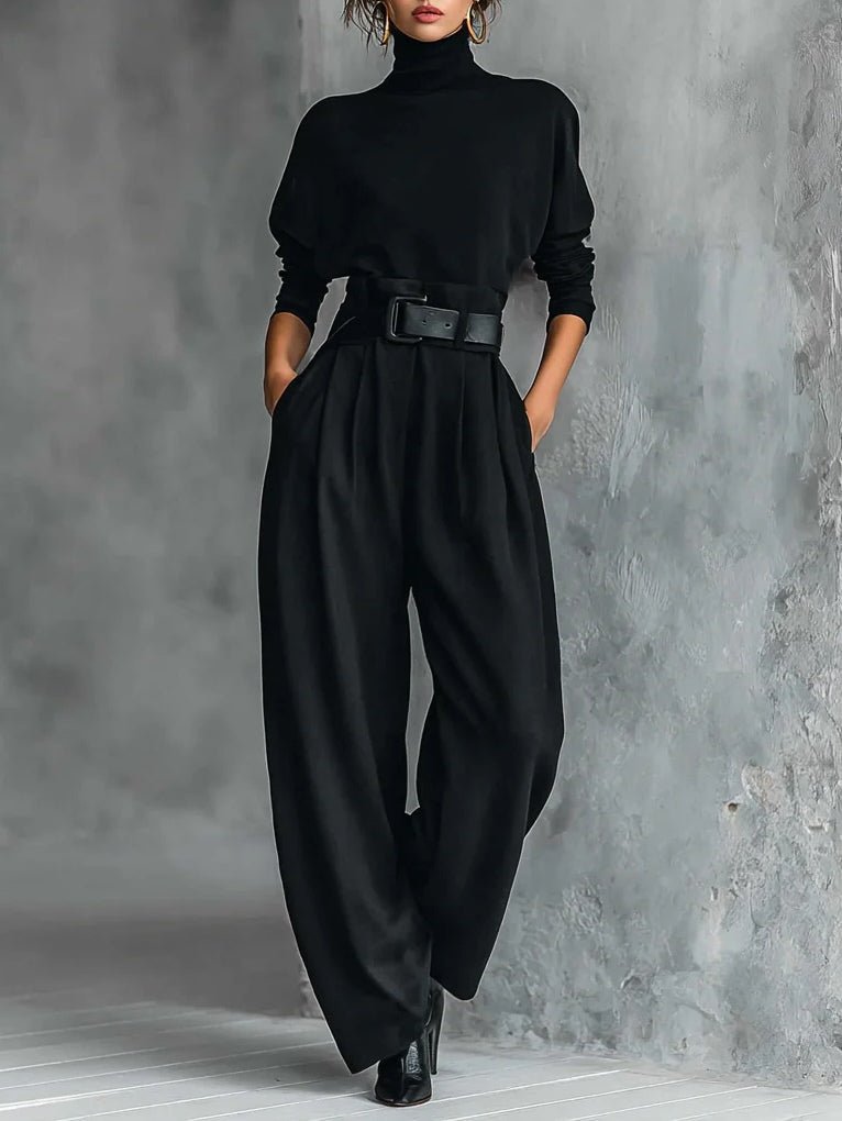 Elegant Women’s Turtleneck Set