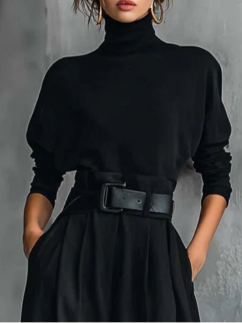 Elegant Women’s Turtleneck Set