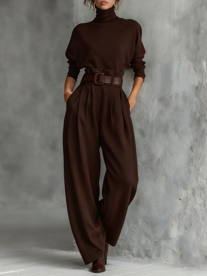 Elegant Women’s Turtleneck Set