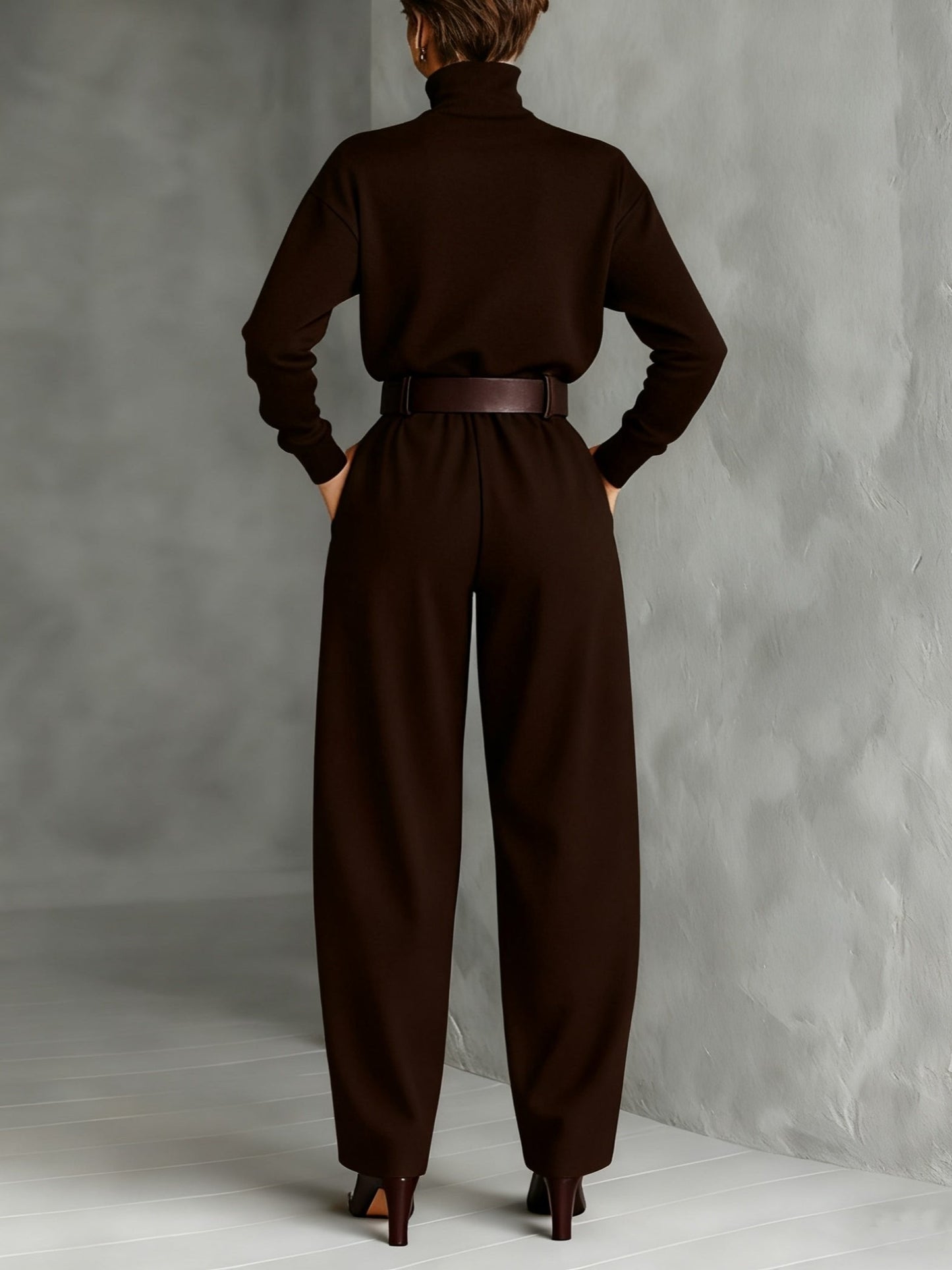 Elegant Women’s Turtleneck Set