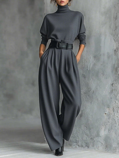 Elegant Women’s Turtleneck Set