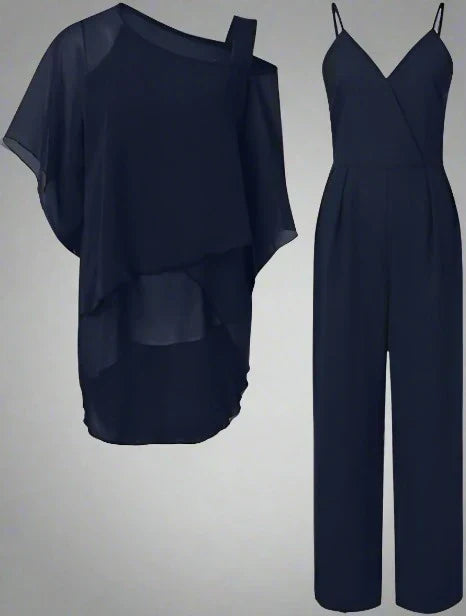 Elegant Women’s Chiffon Set