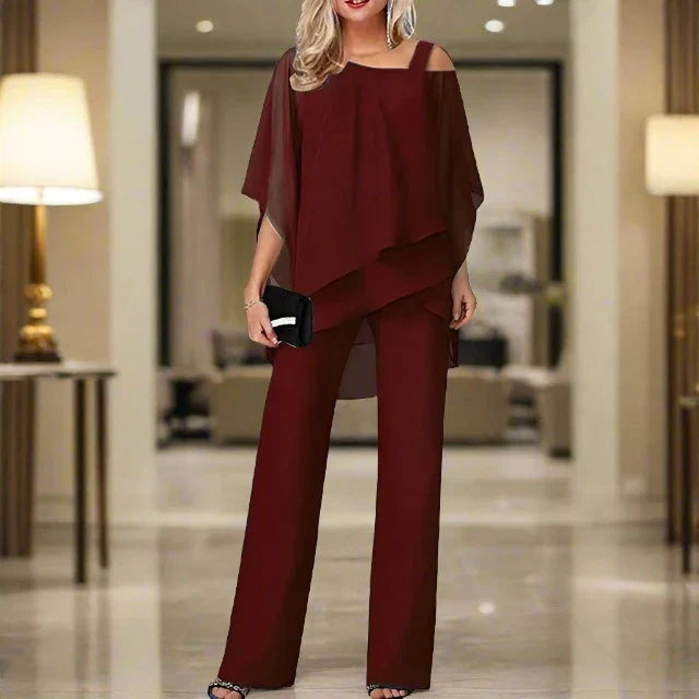 Elegant Women’s Chiffon Set