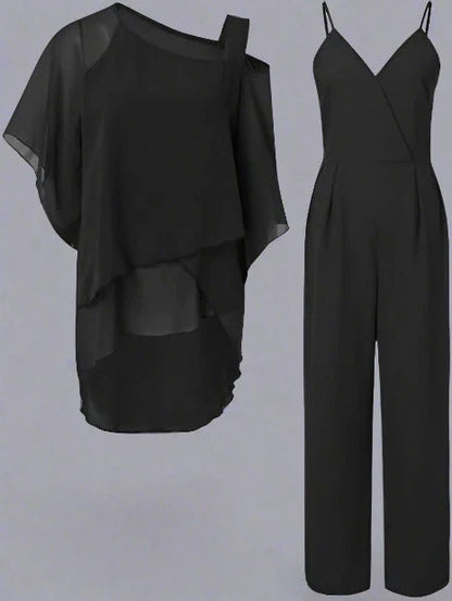 Elegant Women’s Chiffon Set
