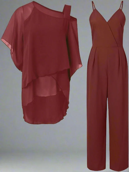 Elegant Women’s Chiffon Set