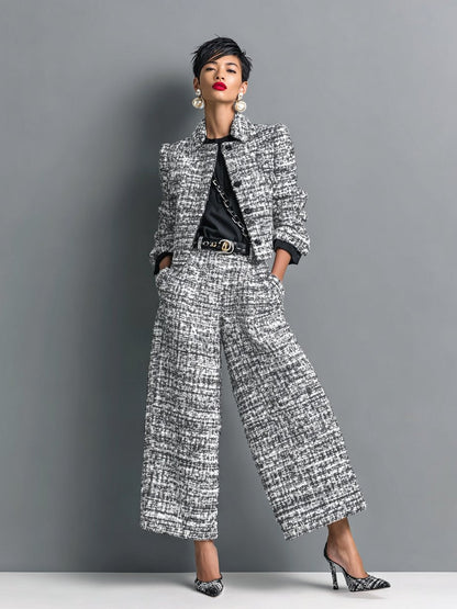 Elegant Women’s Tweed Set