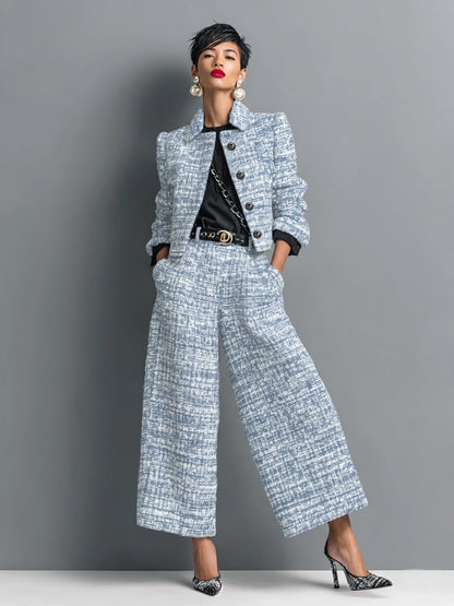 Elegant Women’s Tweed Set