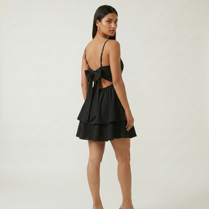 Sera Flowy Mini Dress – Sculpted A-Line Fit
