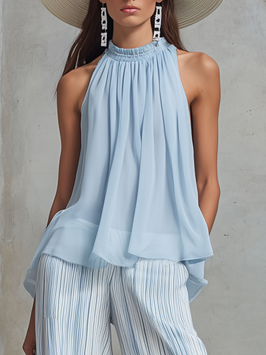 Elegant Women’s Chiffon Set
